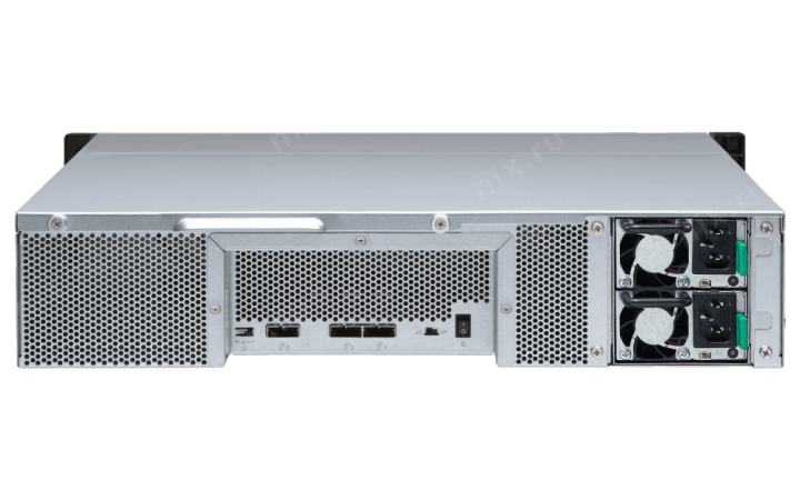 QNAP TL-R1200S-RP SATA 6GB/s JBOD storage enclosure,12-tray 3,5"/2,5" w/o HDD, 3 x SFF-8088, 2 PSU.  Rack.  W/o  rail kit