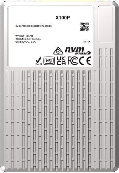 XP106H007T68P028T1900 PHISON SSD X100P 7680GB NVMe U.3 (15mm) PCIe NVMe Gen4 1x4 R7400/W6900MB/s 3D TLC  1750K/190K  IOPS