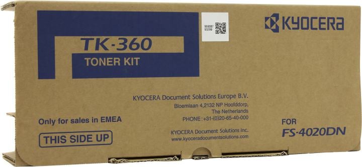 Тонер-картридж KYOCERA TK-360, черный, для FS-4020DN, 20000 стр.