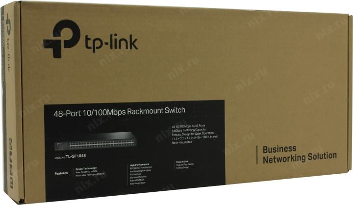 Коммутатор TP-Link TL-SF1048, 48×100Mbps, 1U