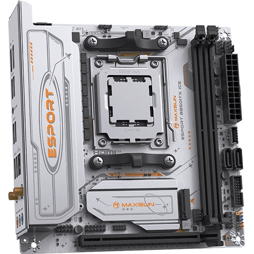 MAXSUN MS-eSport B850ITX WIFI ICE (RTL) AM5 <B850> PCI-E HDMI+DP  2.5GbLAN  SATA  Mini-ITX 2DDR5