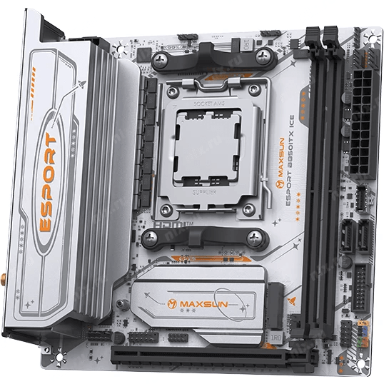 MAXSUN MS-eSport B850ITX WIFI ICE (RTL) AM5 <B850> PCI-E HDMI+DP  2.5GbLAN  SATA  Mini-ITX 2DDR5