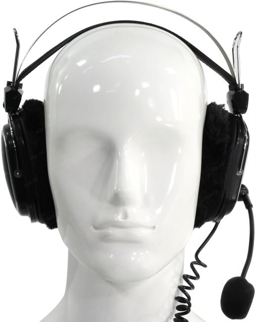 Наушники с микрофоном A4Tech HS-60 (шнур 2.5м,  с регулятором громкости)