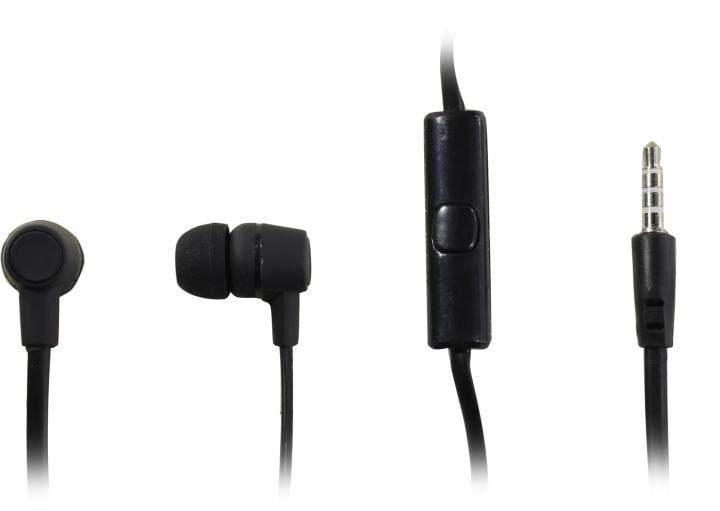 Наушники HARPER HV-107, с микрофоном, чёрные, 1.2 м