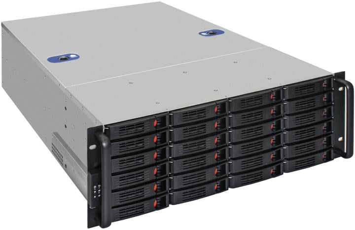 (Z0979005) (ТХП) 4U: Core i5-12400/ 2x8 Гб/ 256 Гб NVMe SSD/ 24x18 Тб SATA/ HBA/ 2.5  Гбит/ 1 Гбит/