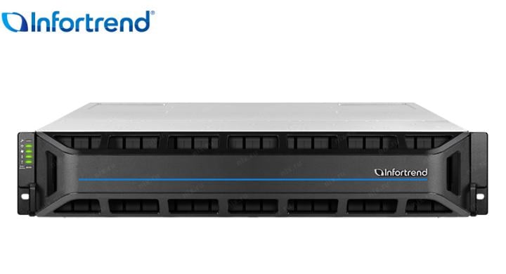 СХД Infortrend GS3025R02CBFD-8U32, 25×2.5", 2U, Dual Controller, 8×10GbE SFP+