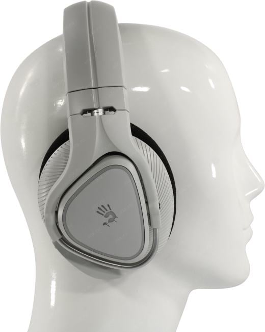 Наушники с микрофоном Bloody MR710 <Grey> (FM, Bluetooth5.0, шнур 1.5м,  с регулятором громкости)