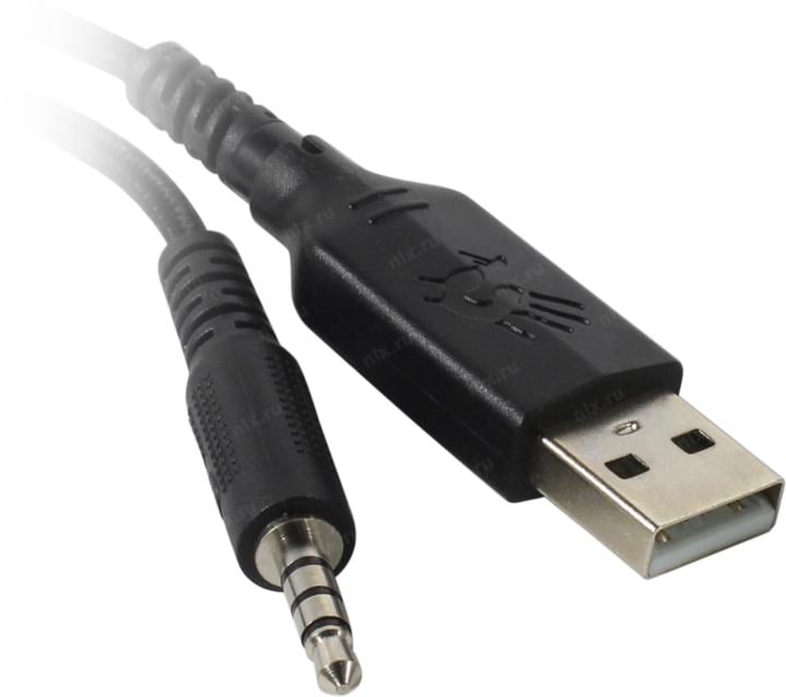 Наушники с микрофоном Bloody G230p Black (шнур 2м,  с регулятором громкости)
