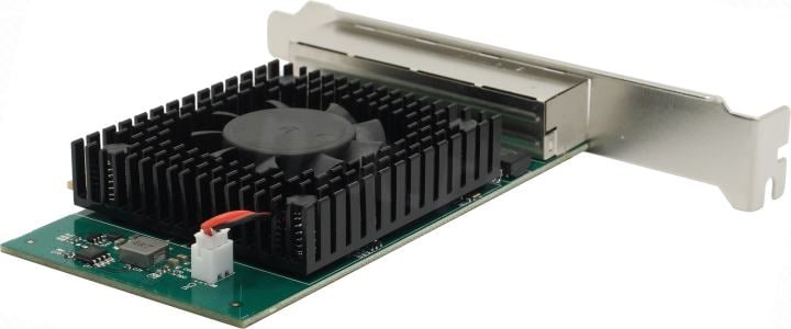 ORIENT XWT-INT225L4PE4, Сетевая карта PCI-Ex4 v3.0 4xRJ45 2.5GbE NIC, Intel I225V chipset, 2.5/1 Гбит/с, 2 планки крепления (33252)