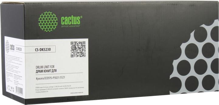 Блок фотобарабана Cactus CS-DK5230 DK-5230(302R793011) ч/б:100000стр. для ECOSYS P5021/5521 Kyocera