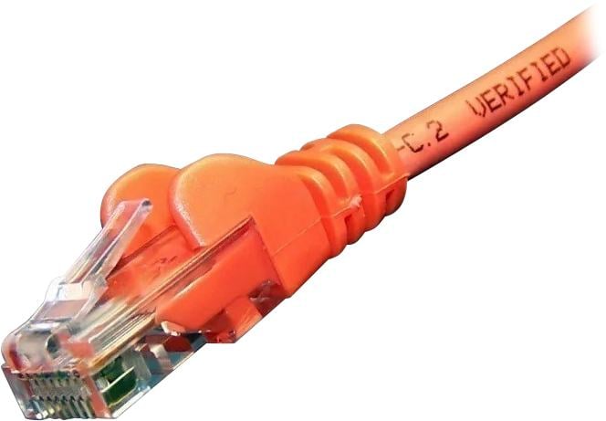 Кабель патч-корд U/UTP 6 кат. 1,5м Lanmaster LAN6-45-45-1.5-LSZH RJ45 - RJ45, 4  пары, оранжевый, LSZH