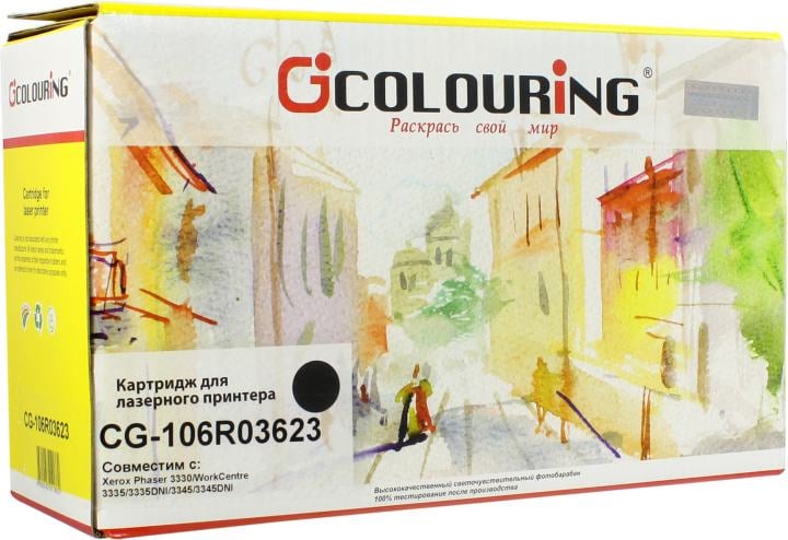 Картридж лазерный Colouring CG-106R03623 черный (15000 стр.) для WorkCentre 3335/3345/Phaser 3330