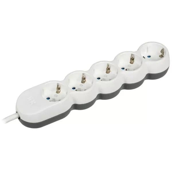 Удлинитель IEK WYP53-16-05-03-Z 5х3м с заземл. 16А IP20 Uno У05  2P+PE 250В 3х1.5