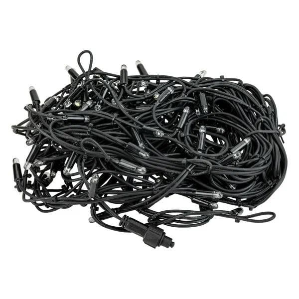 Гирлянда светодиодная "Айсикл" (бахрома) 4х0.6м 128LED бел. 10Вт 230В IP67 провод каучук черн. Neon-Night 255-225
