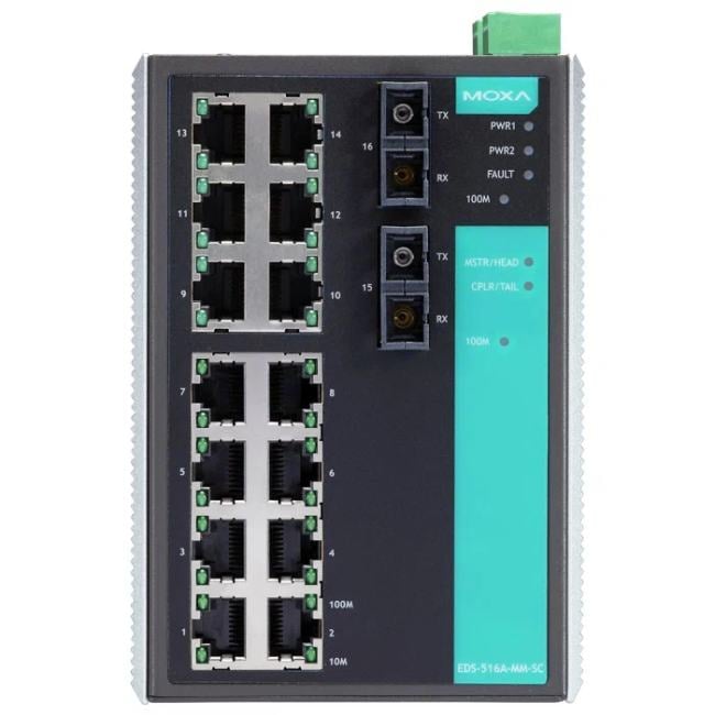 MOXA Коммутатор EDS-516A-MM-SC