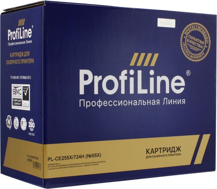 Картридж ProfiLine PL-CE255X/724H для HP LaserJet  P3015/P3015d/P3015dn/P3015x, Canon LBP6750