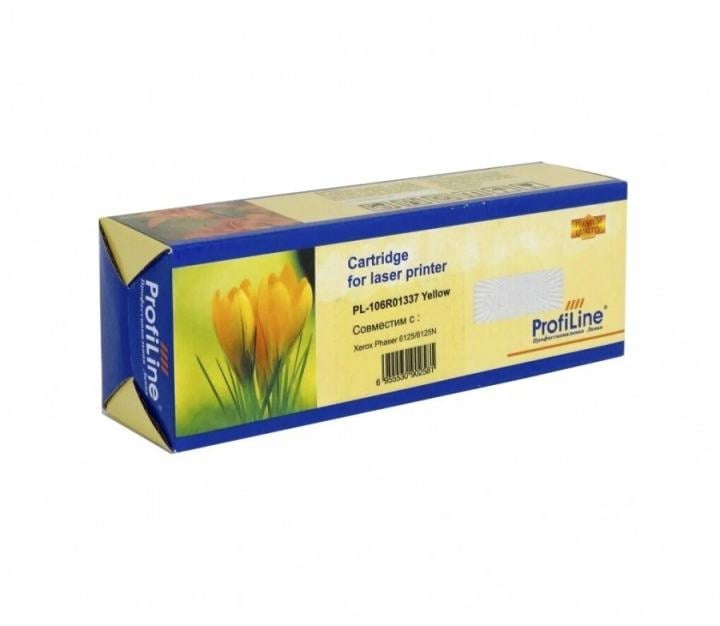 Картридж ProfiLine PL-106R01337_Y для принтеров Xerox Phaser 6125  Yellow 1000 копий
