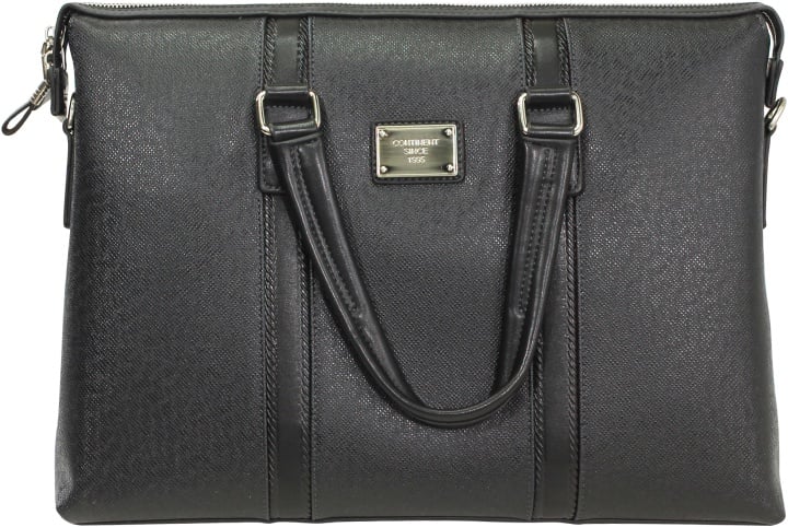 Сумка Continent CM-142 Black  (кожзаменитель, чёрная, 15.6")