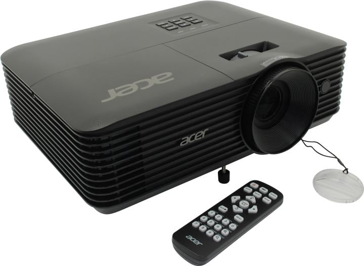 Acer Projector X1228H (DLP, 4500 люмен, 20000:1, 1024x768, D-Sub, HDMI, RCA,  USB, ПДУ, 2D/3D)