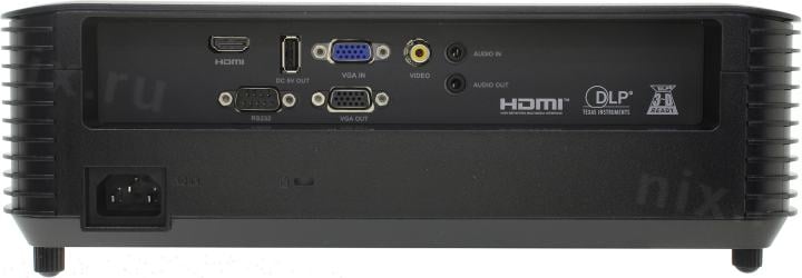 Acer Projector X1228H (DLP, 4500 люмен, 20000:1, 1024x768, D-Sub, HDMI, RCA,  USB, ПДУ, 2D/3D)