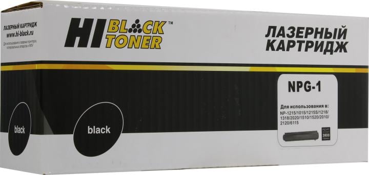 Картридж Hi-Black NPG-1 Black для  Canon  NP-1215/1015/1215S/1218/1318/2020/1510/1520/2010/2120/6115