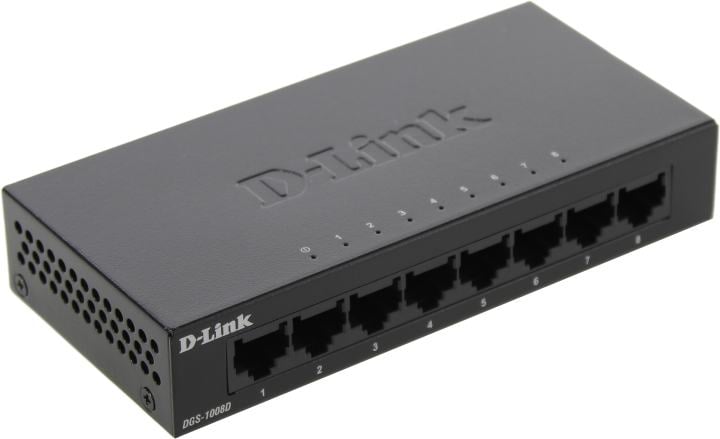 D-Link <DGS-1008D /K2A> 8-port Gigabit  Switch (8UTP 1000Mbps)