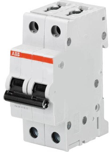 ABB 2CDS252001R0105 Выключатель автоматический двухполюсный 10А B S202 6кА (S202 B10) (2CDS252001R0105)