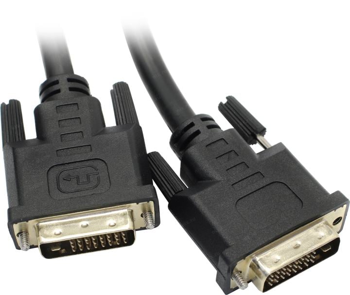 VCOM (VDV6300-5м) Кабель монитор - SVGA card DVI-D Dual Link (25M  -25M)  5м 2  фильтра