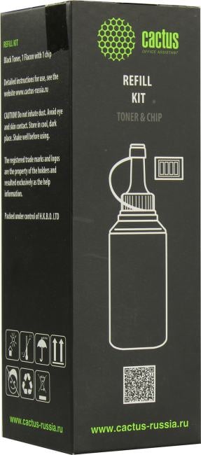 Заправочный комплект Cactus CS-RK-TN2335 Black (тонер 90г +чип)для  Brother DCP L2500/2520/2540/2560