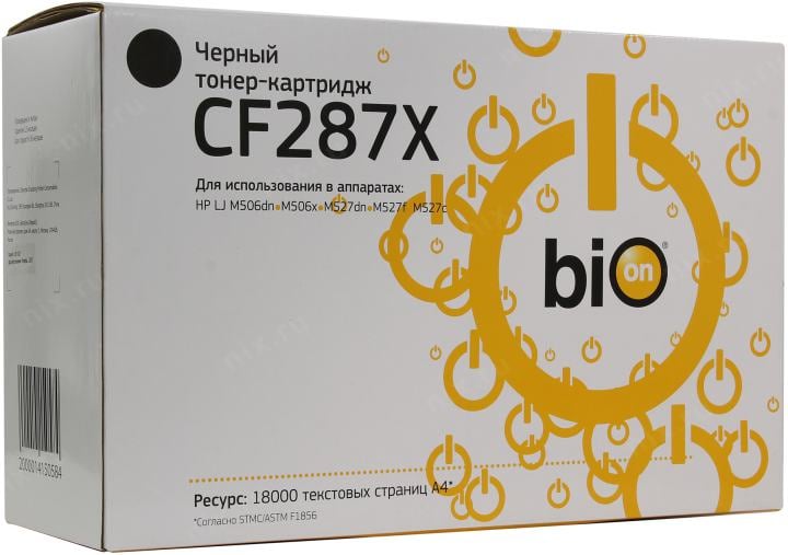 Картридж Bion CF287X для LJ Enterprise M506,  MFP  M527
