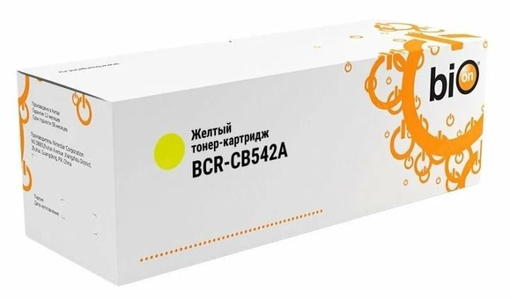 Картридж лазерный Bion CB542A для HP Color LaserJet CM1300/CM1312/CP1210/CP1215/CP1525/CM1415, желтый, 1500 стр.
