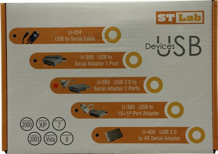 STLab <U-360> (RTL) Адаптер USB AM  ->  2xCOM9M