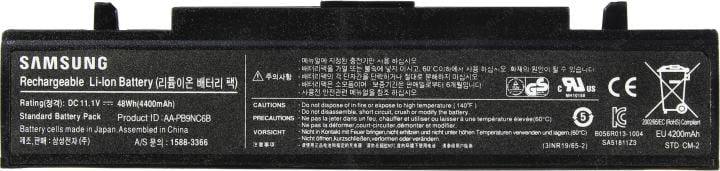 <AA-PB9NC6B> аккумулятор для ноутбуков Samsung  (Li-Ion,  11.1V,  4400mAh, 48Wh)