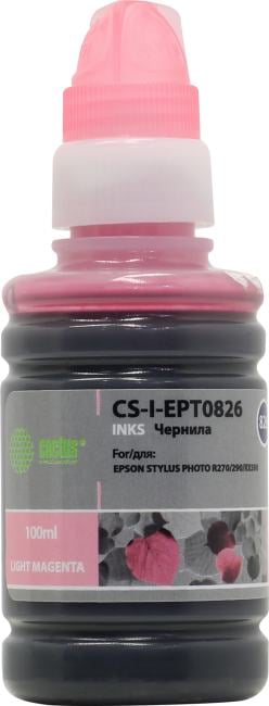 Чернила Cactus CS-I-EPT0826 Light Magenta для Epson  R270/290/RX590  (100мл)