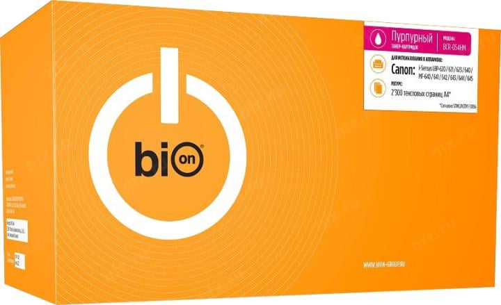 Bion Cartridge 054HM Картридж для Canon i-Sensys LBP-620/621/623/640/MF-640/641/642/643/644/645  (2'300 стр.) Пурпурный