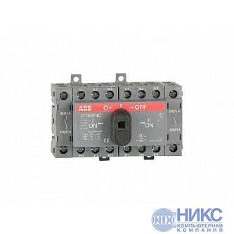 Реверсивный рубильник ABB 1SCA104934R1001 OT40F4C до 40A 4х-полюсный для установки на DIN-рейку или монтажную плату (с резерв. ручкой)