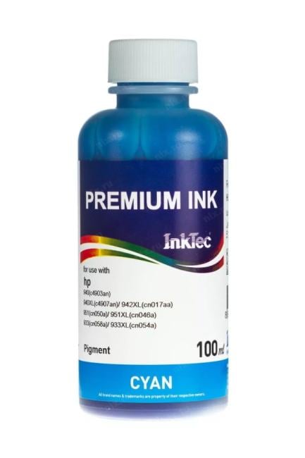 Чернила InkTec Premium <H8940-100MC Cyan pigment 100мл  > для HPC4903/C4907