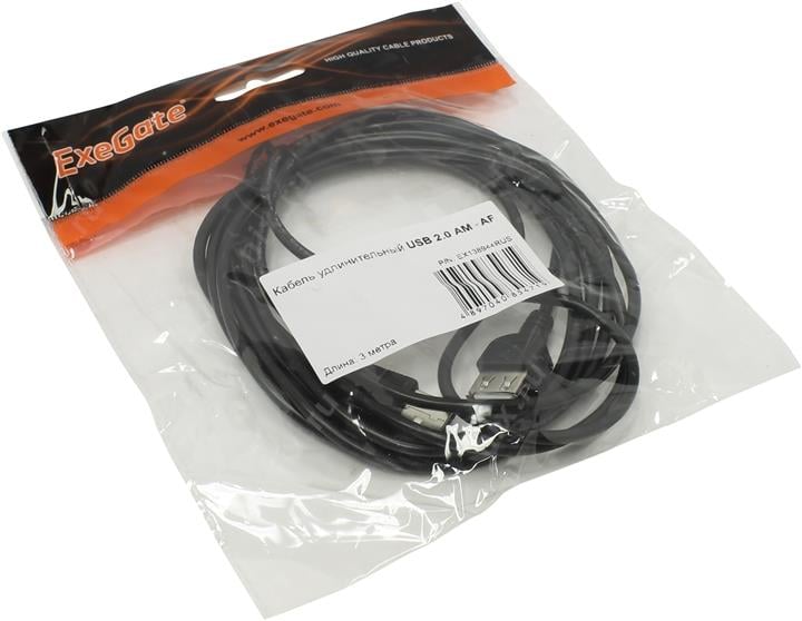 Кабель удлинительный USB A (M) - USB A (F), 3м, ExeGate EX138944RUS
