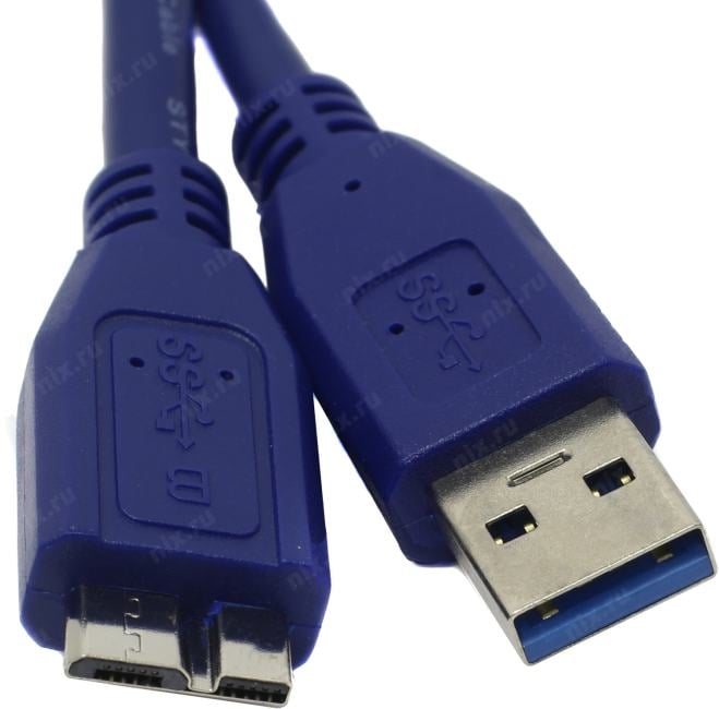 Exegate <EX-CC-USB3-AMmicroBM9P-0.5> Кабель USB 3.0 AM  -->  Micro-B  0.5м <EX284935RUS>