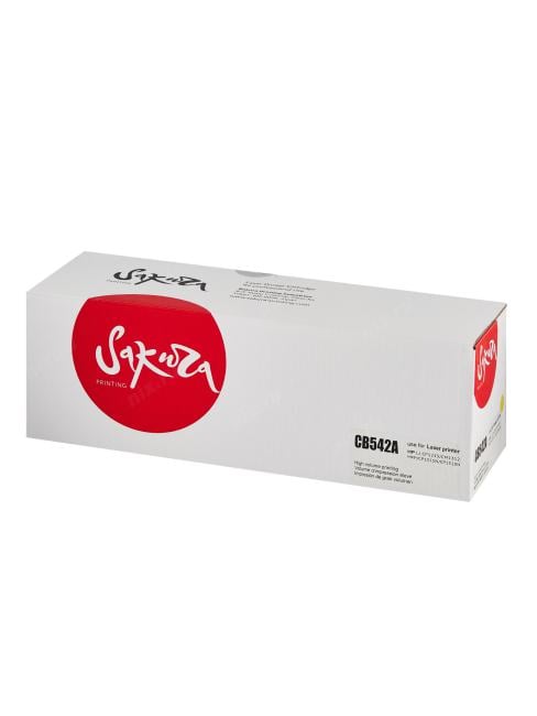 SACB542A Картридж SAKURA CB542A  для HP Color LJ CM1312MFP/CP1215/CP1515/CP1518,  желтый, 1500 к.