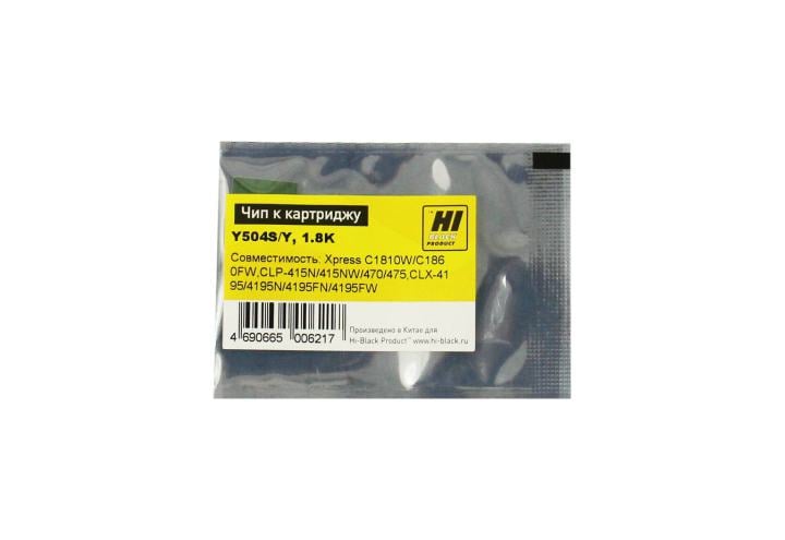 Чип Hi-Black к картриджу Samsung CLP-415/ 470/ CLX4195 (CLT504), Bk, 2,5K
