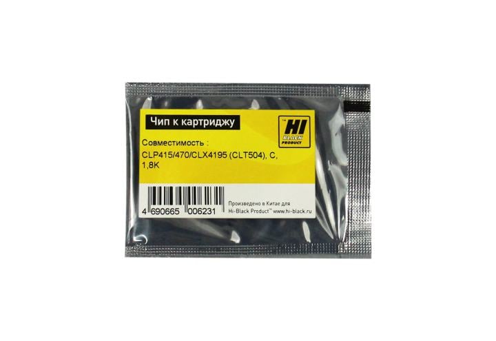 Чип Hi-Black к картриджу Samsung CLP-415/ 470/ CLX4195 (CLT504), Bk, 2,5K