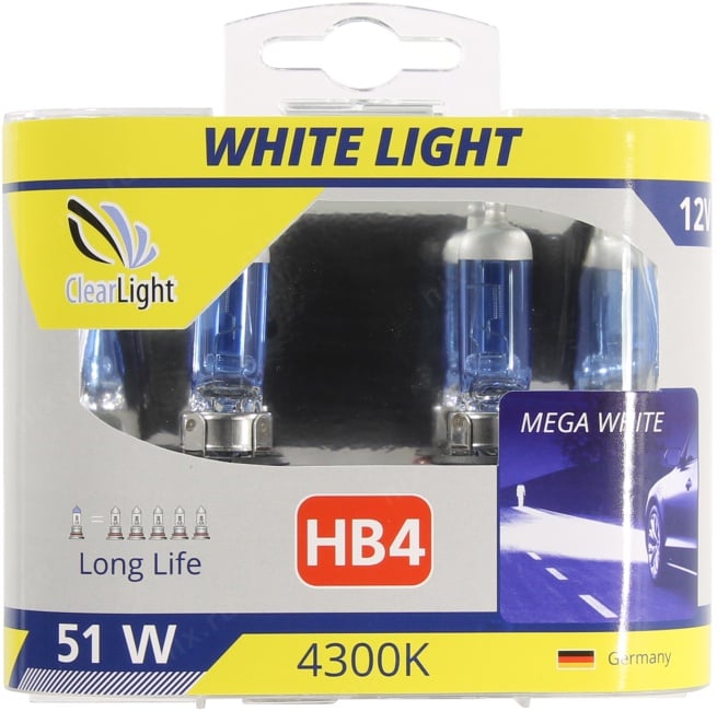 Clearlight White Light <ML9006WL-2> Автомобильные лампы 2  шт  (HB4,  51W, 12V)