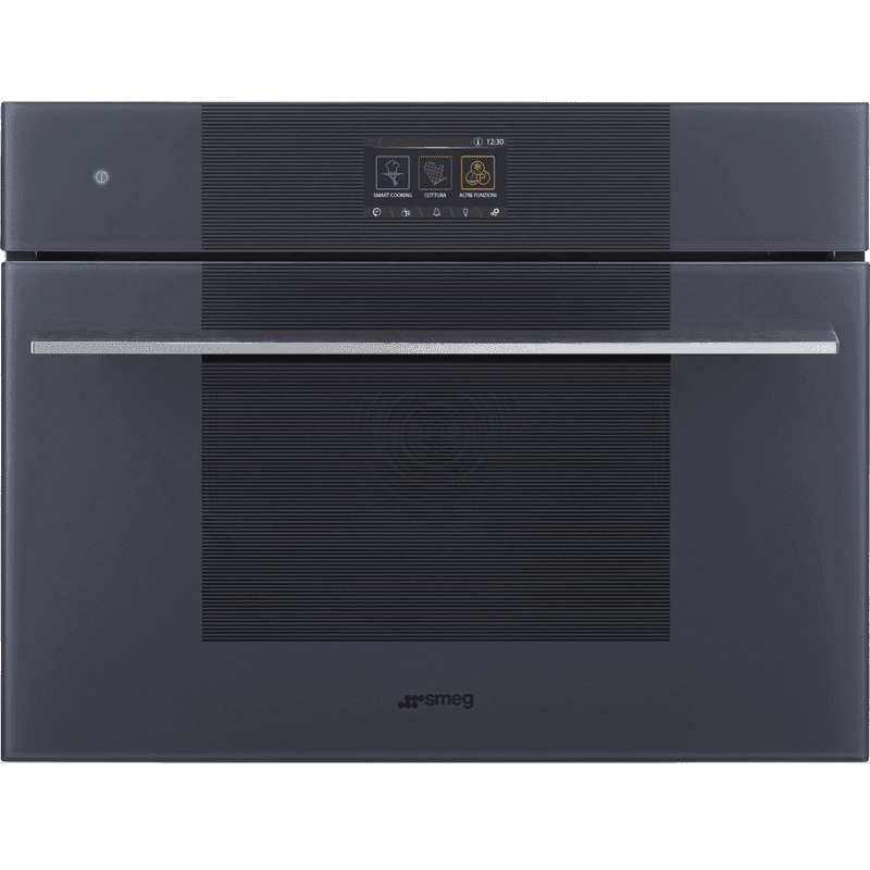 Встраиваемый духовой шкаф SMEG/ Встраиваемый духовой шкаф SMEG, высота 45 см, 25 функций, Multitech, сенсорное управление, функция пара/очистка паром, цвет серый