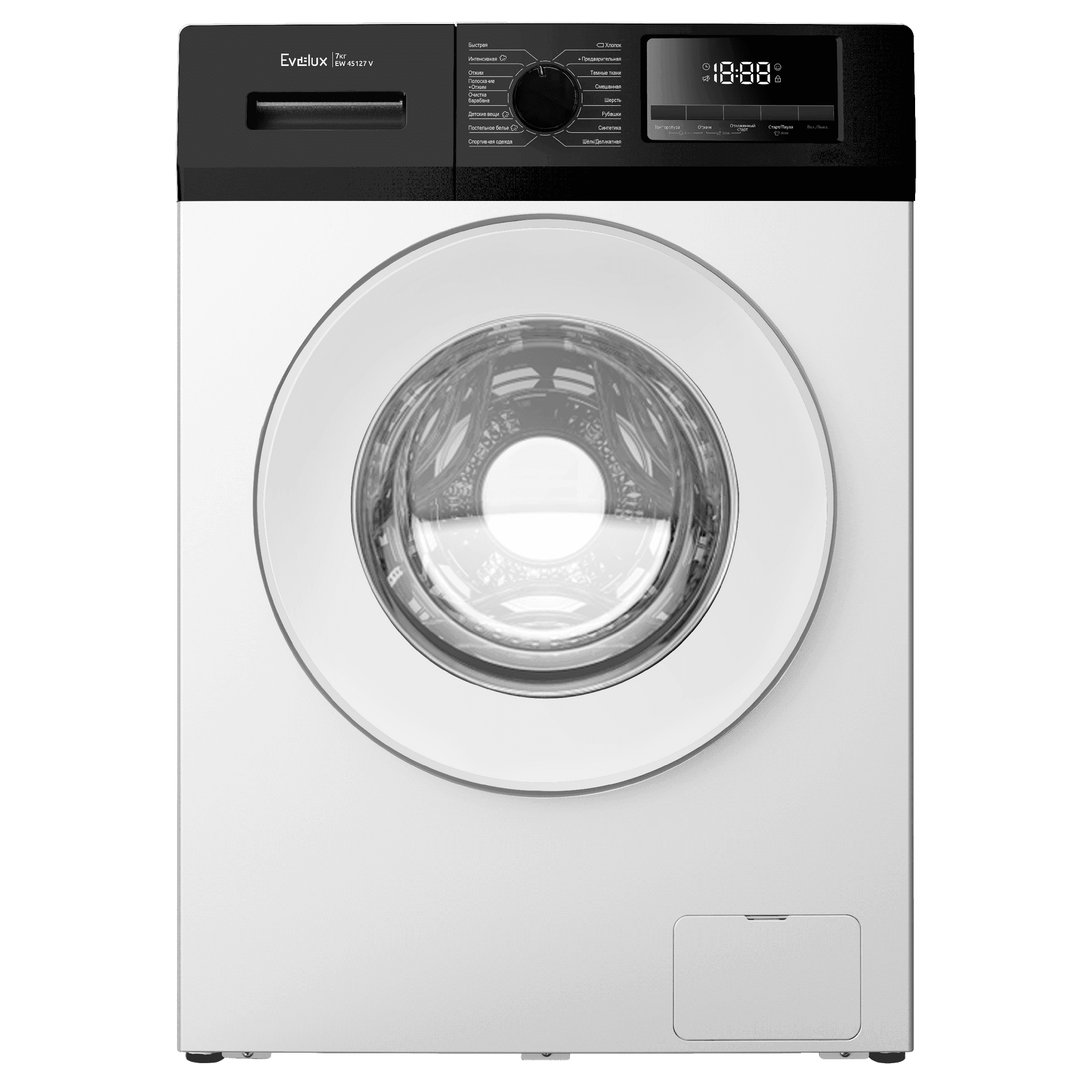 Стиральная машина EVELUX EW 45127 V, 7 кг, 1200 об/мин, белый