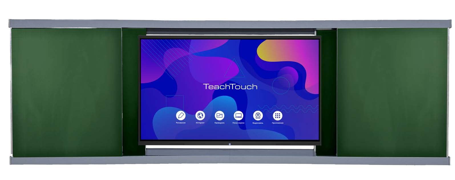 Рельсовая система для интерактивных панелей TeachTouch 65”-75”, ширина 4000 мм