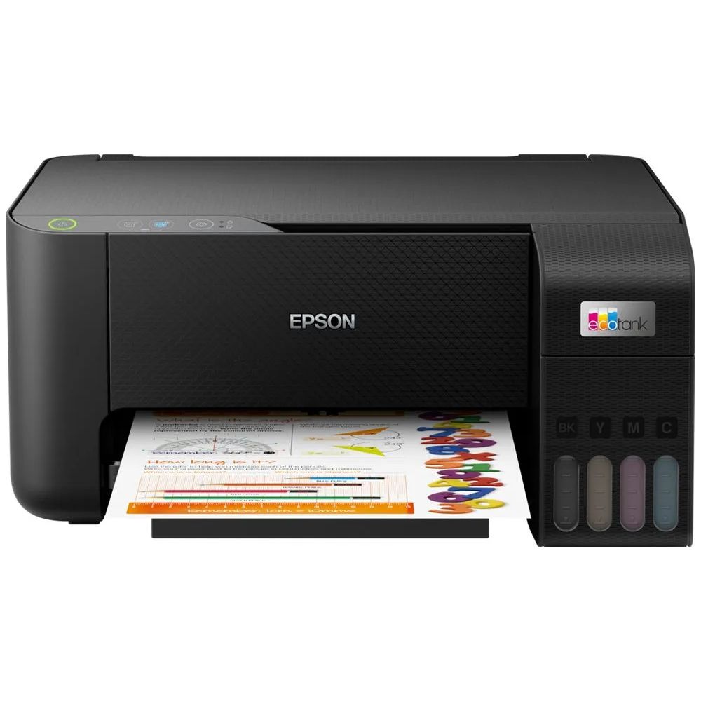 МФУ струйное Epson EcoTank L3210, A4, цветная печать, 5 стр/мин, 5760x1440 dpi, USB/СНПЧ, чёрный корпус (C11CJ68401/C11CJ68403/C11CJ68405)