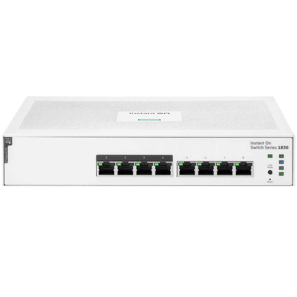 Коммутатор HPE Bad Pack JL811A HPE  Aruba Instant On 1830 8G Web-managed  4p Class4 PoE 65W fanless Switch bp