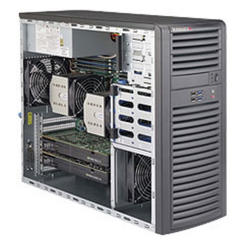 Платформа системного блока SuperMicro SYS-7038A-I, X10DAi, 732D4-903B Mid-Tower  CSE-732D4-903B  X10DAi  SATA3 (6Gbps); RAID 0, 1, 5, 10