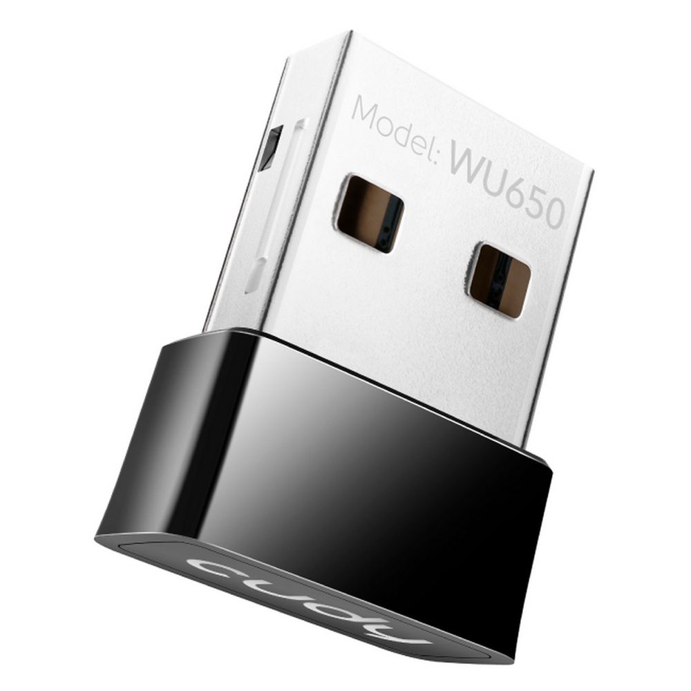 Адаптер беспроводной связи (Wi-Fi) CUDY AC650 Wi-Fi Mini USB Adapter 650Mbps Wi-Fi USB Adapter, Mini Size, 433Mbps at 5GHz + 200Mbps at 2.4GHz, Nano Size, USB 2.0 (WU650)